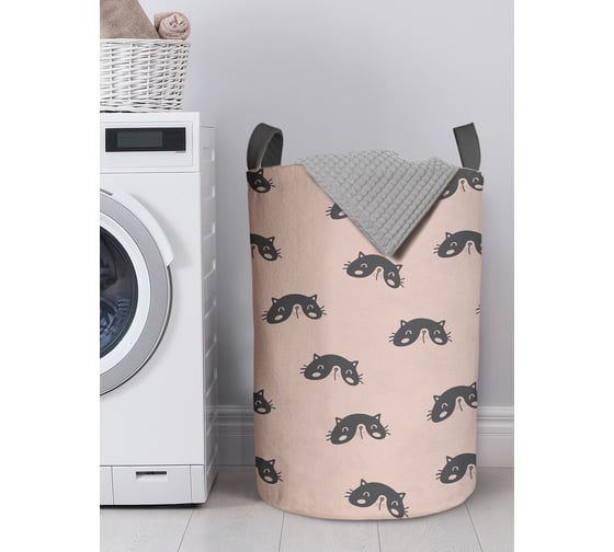 Изображение товара Корзина для белья в ванную, органайзер для хранения вещей JOYARTY Моська 60x40 см gaba_423844_L