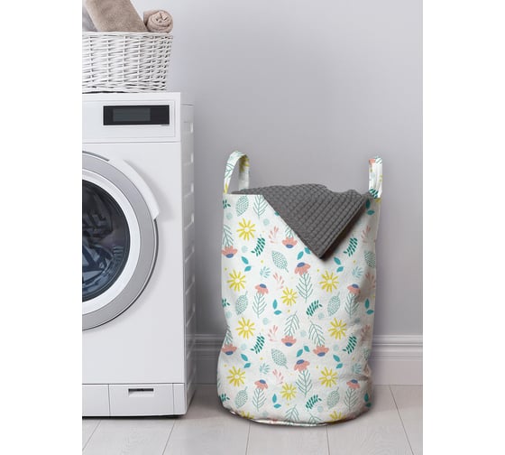 Изображение товара Корзина для белья в ванную, органайзер для хранения вещей JOYARTY Цветочное безумие 50x35 см gaba_423248_M