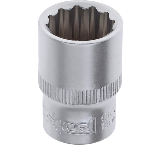 Изображение товара Головка торцевая двенадцатигранная AV Steel (18 мм; 1/2) AV-521018