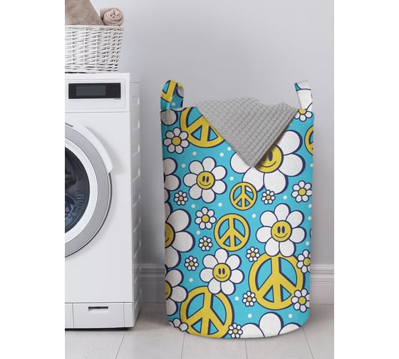 Изображение товара Корзина для белья в ванную, органайзер для хранения вещей JOYARTY Настроение весна 60x40 см gaba_423887_L