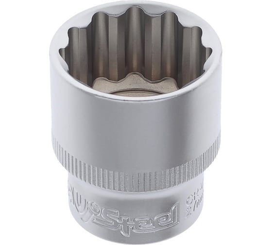 Изображение товара Головка торцевая двенадцатигранная AV Steel (27 мм; 1/2)  AV-521027