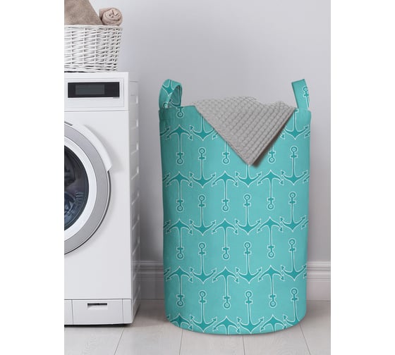 Изображение товара Корзина для белья в ванную, органайзер для хранения вещей JOYARTY Якорь 60x40 см gaba_423742_L