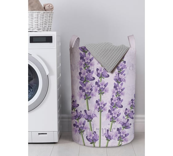 Изображение товара Корзина для белья в ванную, органайзер для хранения вещей JOYARTY Цветочный винтаж 60x40 см gaba_423825_L