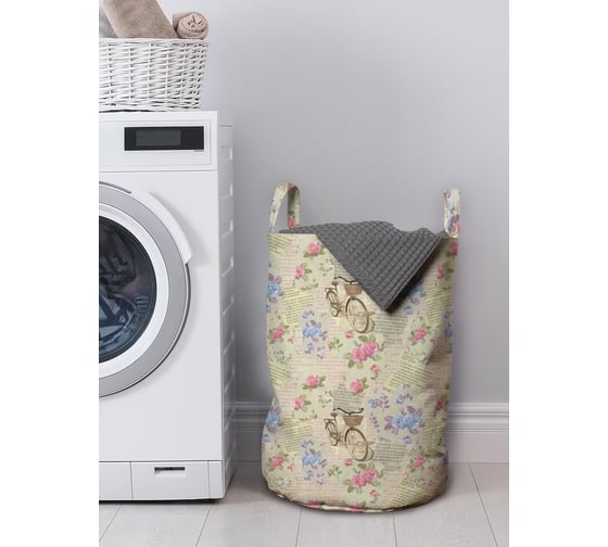 Изображение товара Корзина для белья в ванную, органайзер для хранения вещей JOYARTY Велопрогулка 50x35 см gaba_55829_M