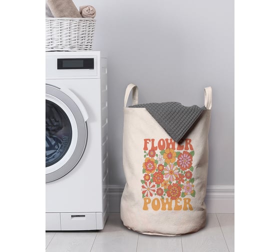 Изображение товара Корзина для белья в ванную, органайзер для хранения вещей JOYARTY Сила цветка 50x35 см gaba_423873_M