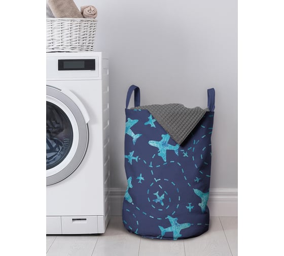 Изображение товара Корзина для белья в ванную, органайзер для хранения вещей JOYARTY Высший пилотаж 50x35 см gaba_152806_M