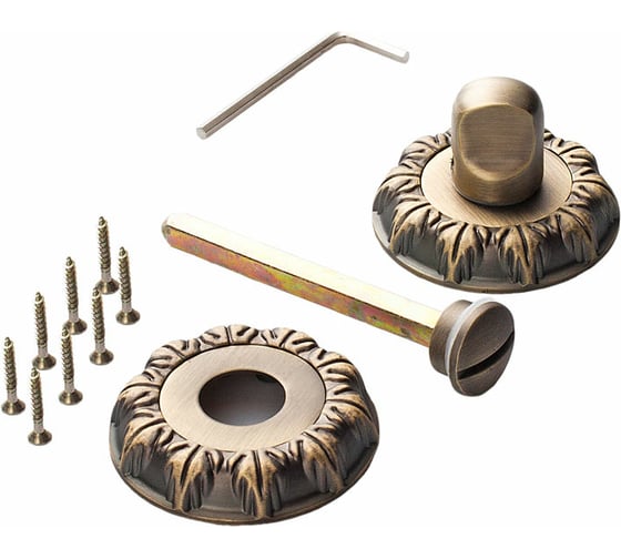 Изображение товара Декоративная завертка к ручкам Ренц бронза античная матовая INBK 10 MAB