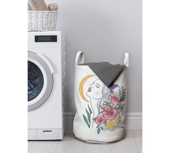 Изображение товара Корзина для белья в ванную, органайзер для хранения вещей JOYARTY Эстетичная девушка 50x35 см gaba_423256_M