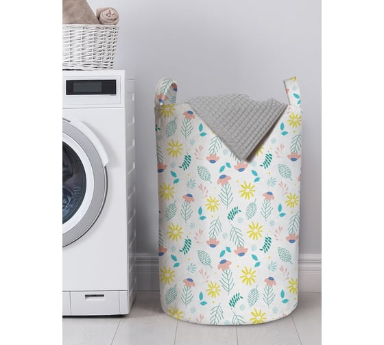 Изображение товара Корзина для белья в ванную, органайзер для хранения вещей JOYARTY Цветочное безумие 60x40 см gaba_423248_L