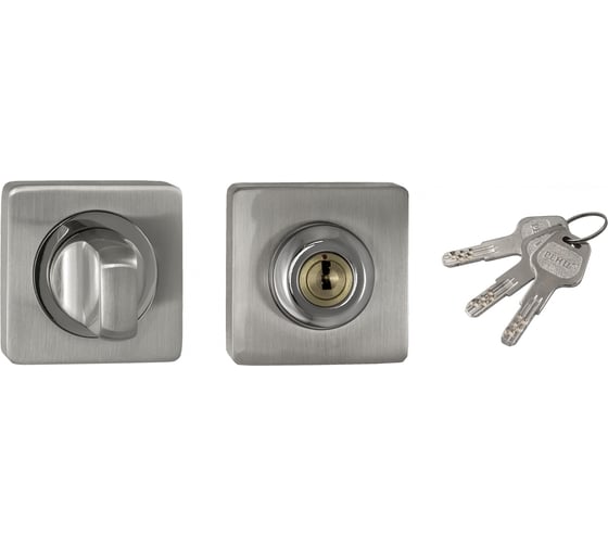 Изображение товара Завёртка с ключом Ренц никель матовый/никель блестящий INBK-K 02 SN/NP