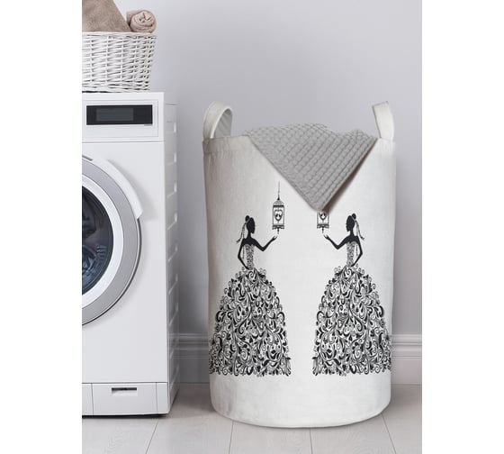 Изображение товара Корзина для белья в ванную, органайзер для хранения вещей JOYARTY Принцесса 60x40 см gaba_425005_L