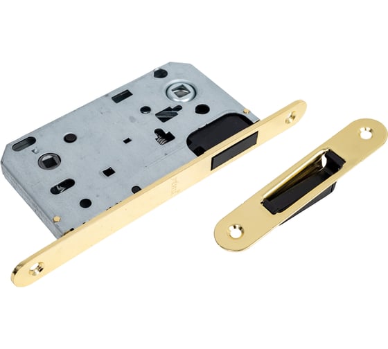 Изображение товара Сантехническая магнитная защелка Ренц PALOMA, межосевое расстояние 90 мм, латунь блестящая INMagn 2090 B