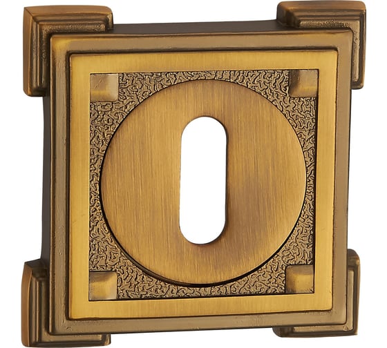 Изображение товара Квадратная декоративная накладка Ренц под сувальдный ключ, кофе INOB 19 CF