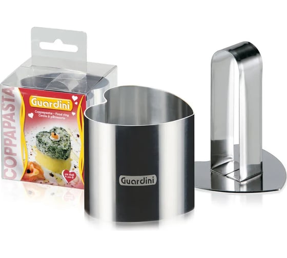 Изображение товара Кулинарная форма GUARDINI Food Ring Сердце с прессом, 6x6 см 15667