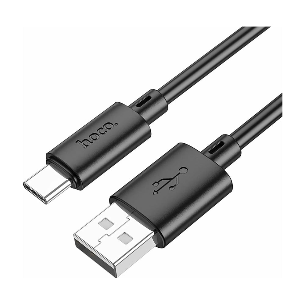 Изображение товара Кабель USB Type-C Hoco x88 gratified, 1м, черный, 3A, TPU