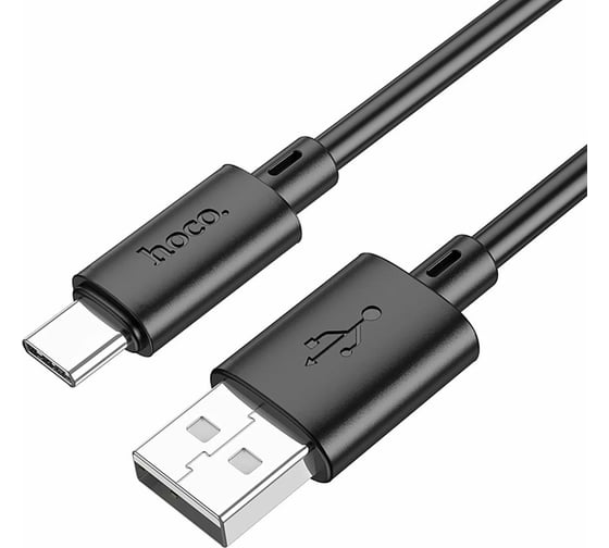 Изображение товара Кабель Usb Hoco x88 gratified type-c, 3а, 1м, tpu (черный) 0L-00056443