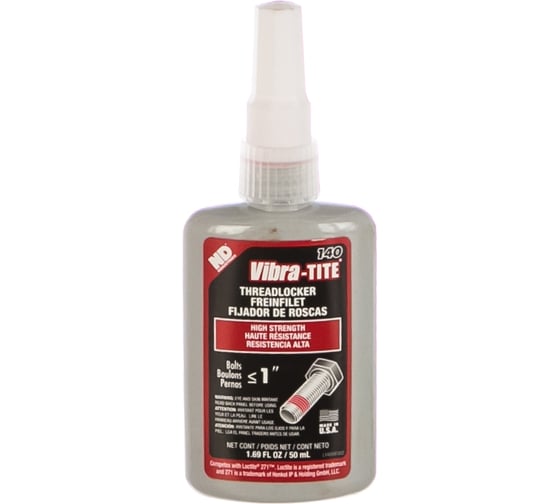 Изображение товара Резьбовой фиксатор высокой прочности Vibra-tite 140 50 мл 14050