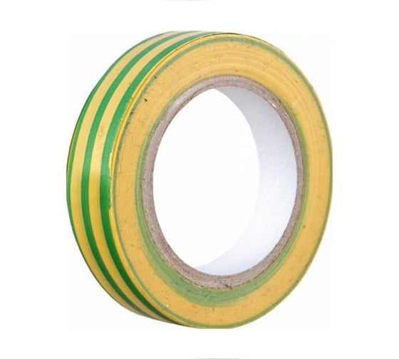 Изображение товара Изолента Volsten V02-7M-18х19-20 0,18х19 мм, желто-зеленая, 20 метров 9785