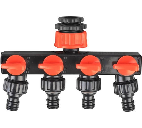 Изображение товара Распределитель TAP-4, пластиковый, 4-х канальный, G 3/4" + 1/2" Patriot 777001121