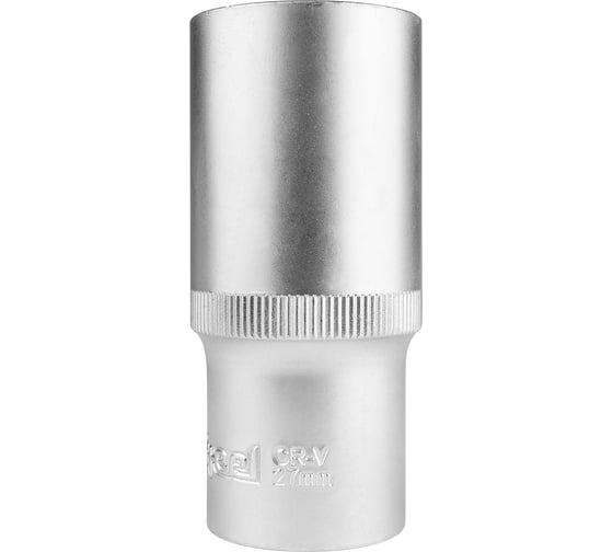 Изображение товара Головка торцевая двенадцатигранная удлиненная AV Steel (27 мм; 1/2)  AV-521227