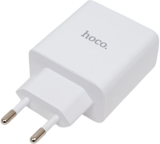 Изображение товара Сзу Hoco c108a leader 2xusb-c, 3а, pd35w, qc3.0, gan (белый) 0L-00057046