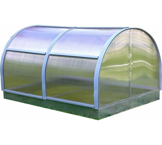 Изображение товара Парник ТМК Удача 1.5 м х 2 м х высота 1.18 м, с оцинкованной грядкой, поликарбонат 3,7 мм 348-310