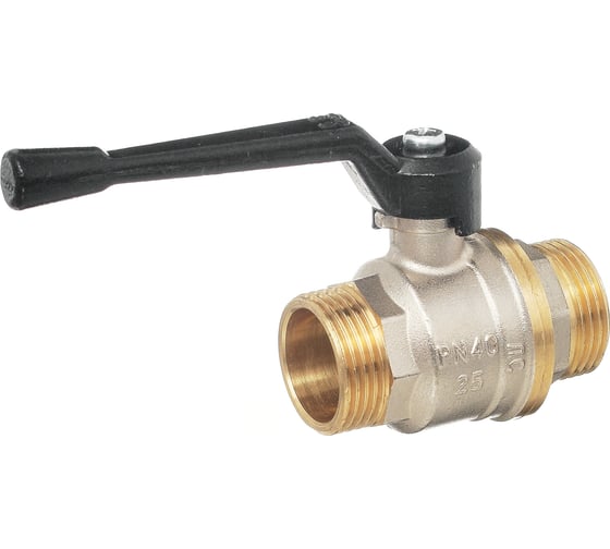 Изображение товара Шаровой кран БАЗ 11Б27п1 Ду15 А32 нр/нр рычаг никель PN40 серия Standart БАЗ.А32.0.15.НГ.40.Н