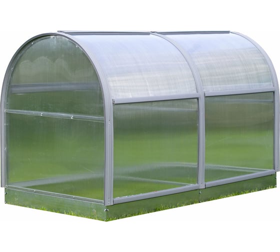 Изображение товара Парник ТМК Удача 1 м х 2 м х высота 1.3 м, с оцинкованной грядкой, поликарбонат 3,7 мм 348-242