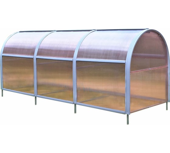 Изображение товара Парник ТМК Удача 1 м х 3 м х высота 1.3 м, без грядки, поликарбонат NANO 4 мм 348-426