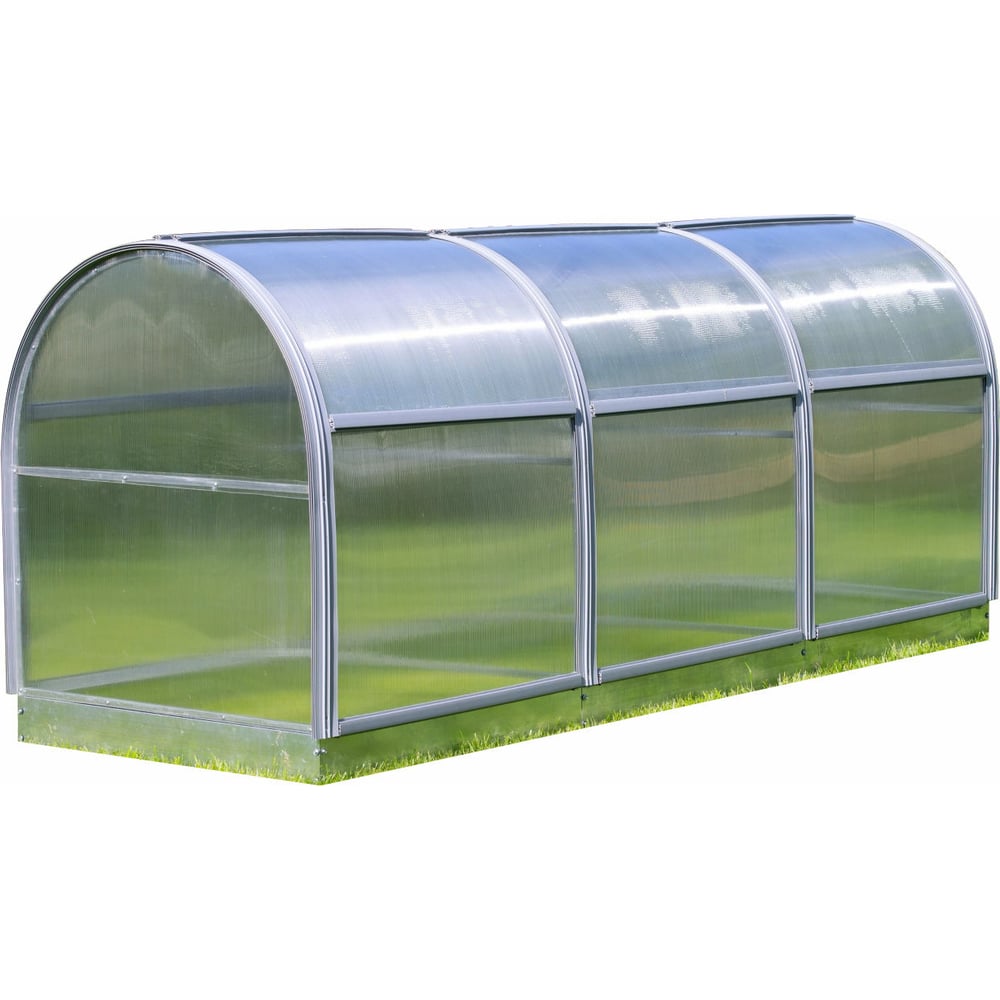 Изображение товара Парник ТМК Удача 1м х 3м с поликарбонатом и оцинкованной грядкой