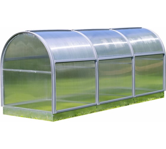 Изображение товара Парник ТМК Удача 1 м х 3 м х высота 1.3 м, с оцинкованной грядкой, поликарбонат 3,7 мм 348-297