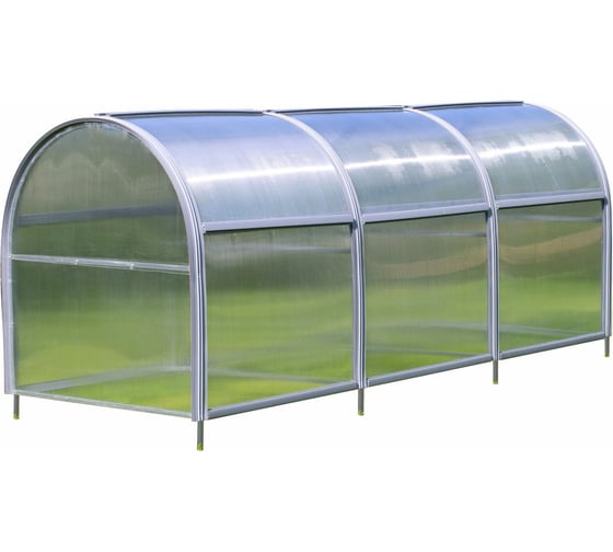 Изображение товара Парник ТМК Удача, 1 м х 3 м х высота 1.3 м, без грядки, поликарбонат 3,7 мм 348-419