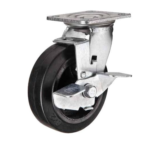 Изображение товара Колесо большегрузное поворотное SCdb 63 (150 мм; обрезиненное с тормозом (N) TOR 1026623