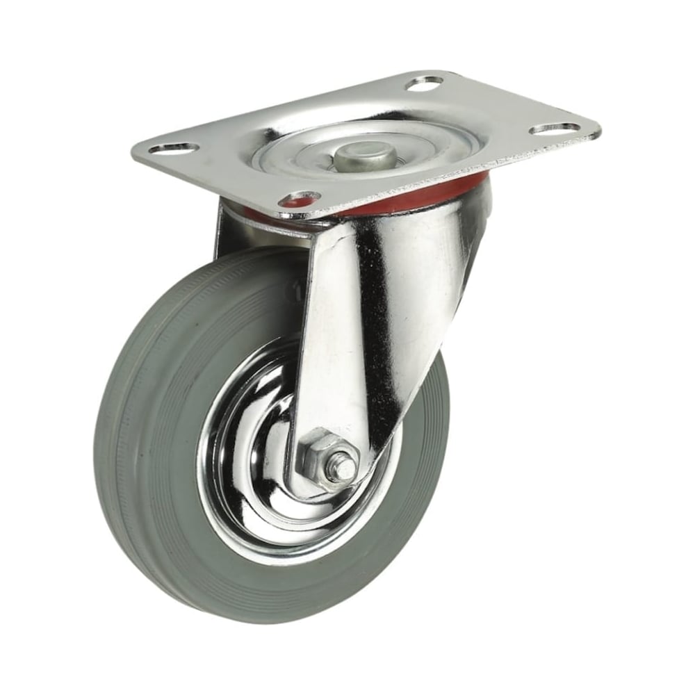 Изображение товара Поворотное колесо TOR SC 80 f 200 мм с серой резиной промышленные применения
