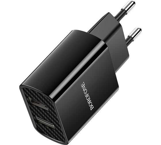 Изображение товара СЗУ Borofone ba53a powerway 2xusb, 2.1а (черный) 0L-00050002 23752-BA53ABK