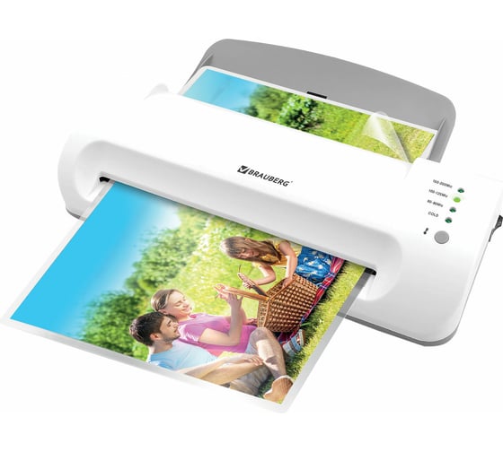 Изображение товара Ламинатор BRAUBERG Silver Max A4, толщина пленки 60-200 мкм, скорость 32 см/мин 532624