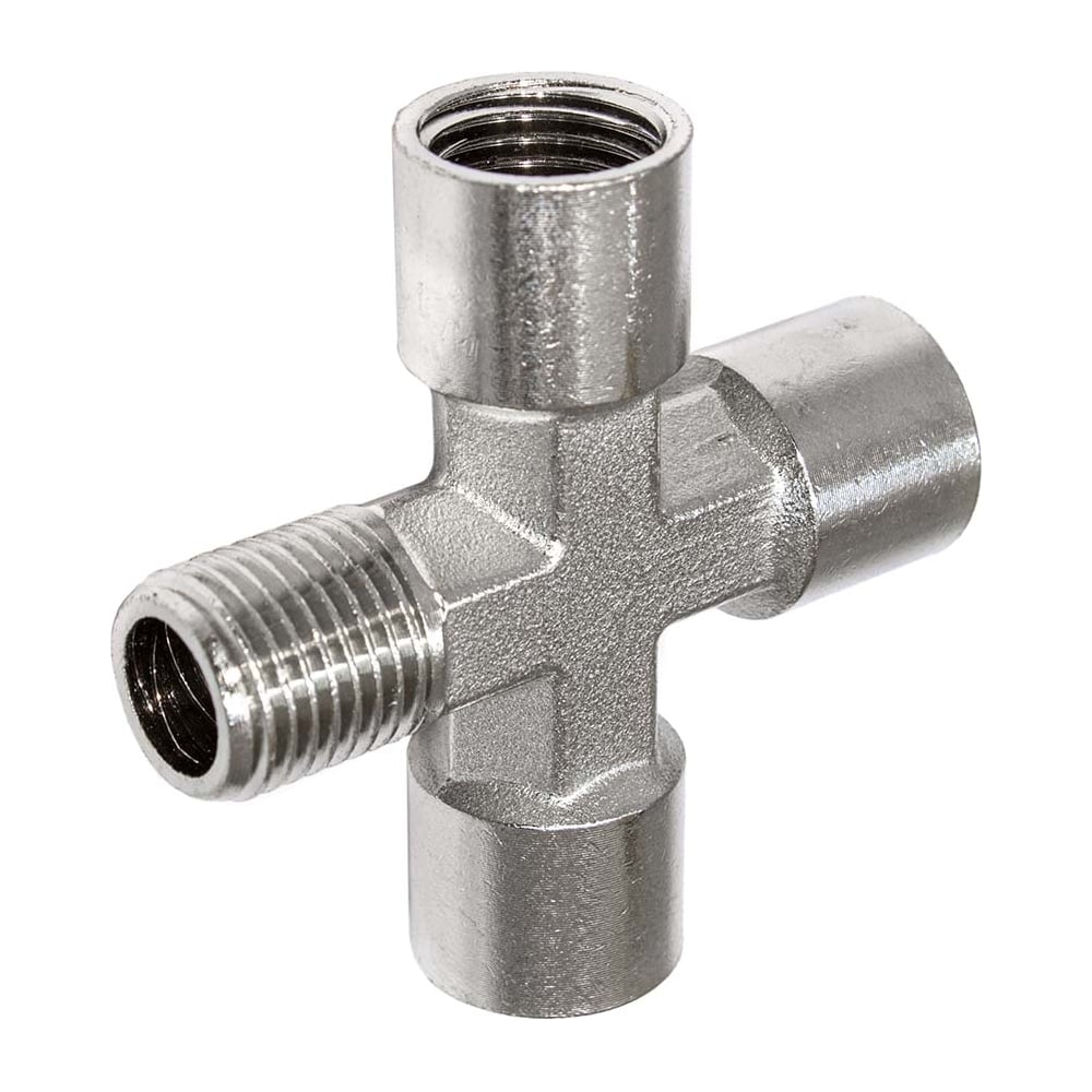 Изображение товара Фитинг крест 1/4 внутренняя резьба латунь PI TOOLS 0694