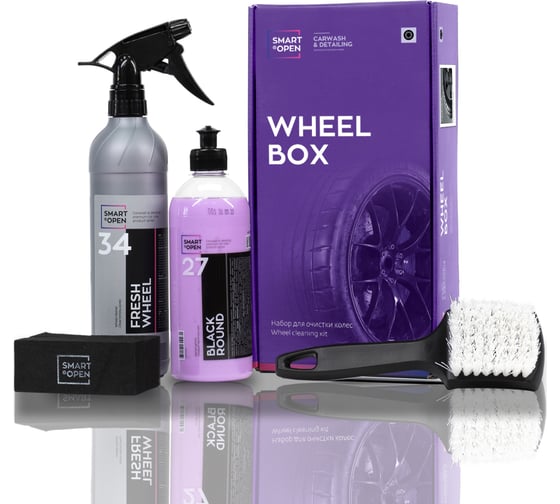 Изображение товара Набор автохимии для ухода за колесами автомобиля Smart Open wheel box 15WB