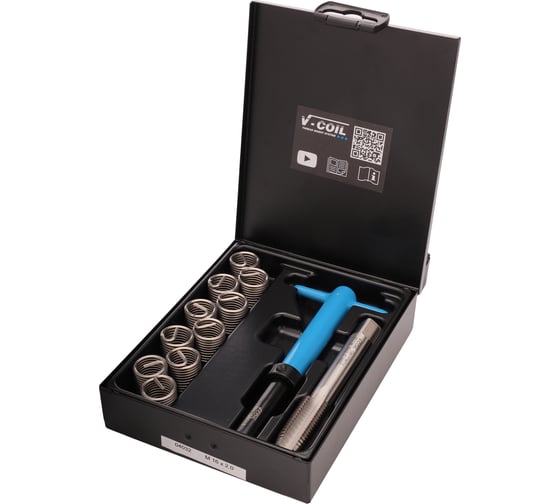 Изображение товара Набор для восстановления резьбы VOLKEL М16x2.0 12 предметов V-Coil V04032