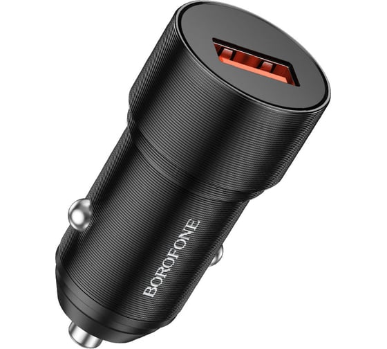 Изображение товара Автомобильное зарядное устройство Borofone bz19a wisdom 1xusb, 3a, qc3.0 черный 0L-00057829