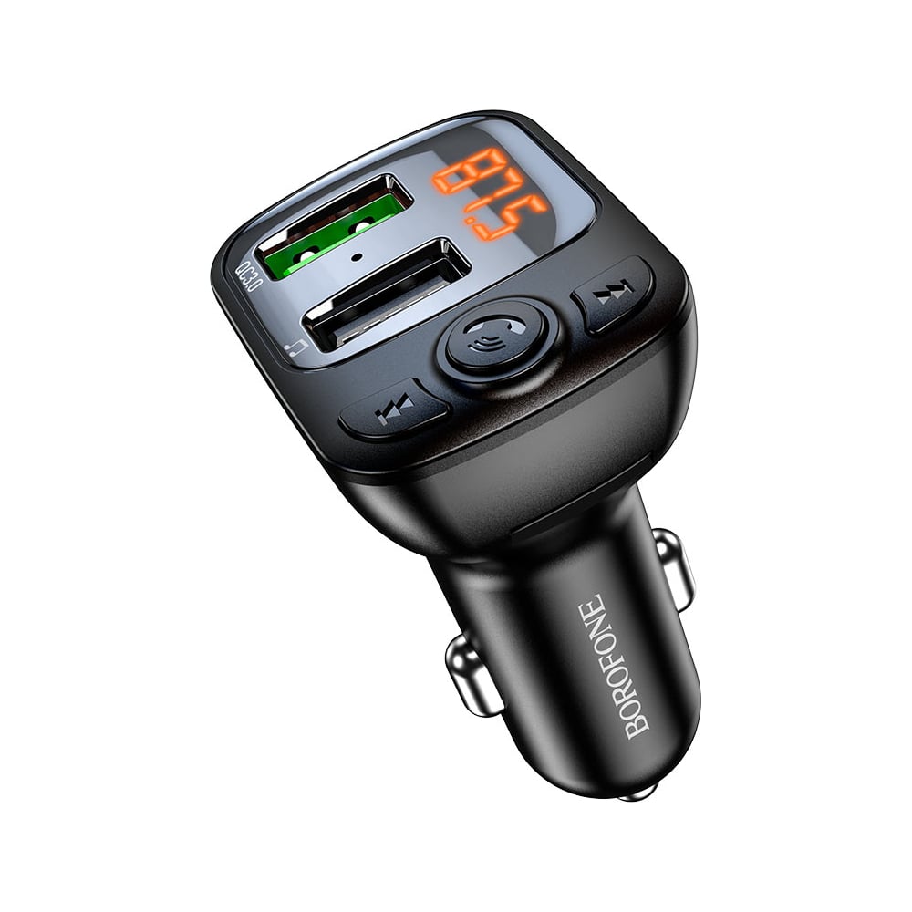 Изображение товара Автомобильное зарядное устройство Borofone BC41 с QC 3.0 и 2 USB-выходами