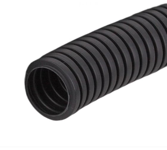 Изображение товара Гофрированная легкая труба Рувинил 20 мм, ПВХ, черная, с зондом 100м 12001Ч