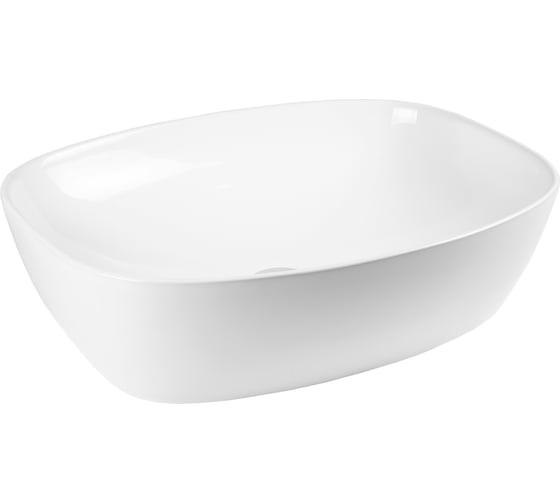 Изображение товара Раковина накладная прямоугольная BOND 50х38х14см керамическая белая S56-500