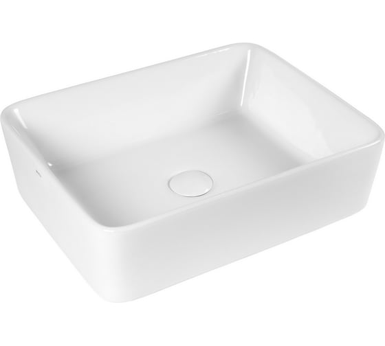 Изображение товара Раковина BOND керамическая накладная прямоугольная 48х37х13см белая S54-480