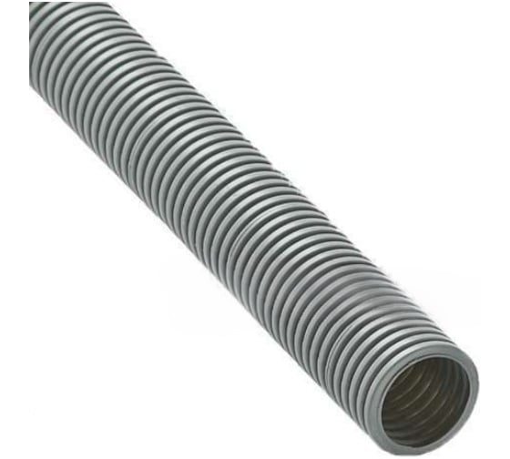 Изображение товара Гофрированная легкая труба Рувинил 50 мм, ПВХ, серая, с зондом 15 м 15001