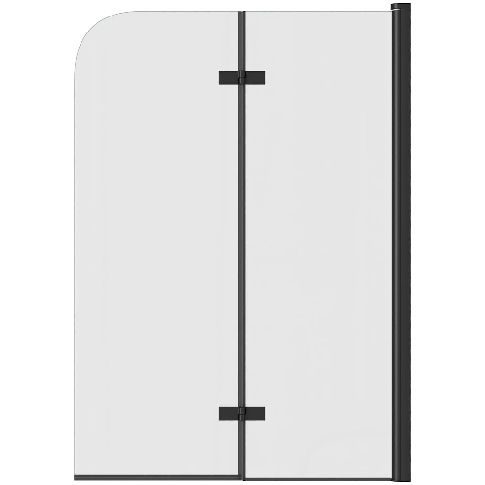 Изображение товара Шторка для ванны Teymi Anni 1400x1000 стекло с профилем черный матовый