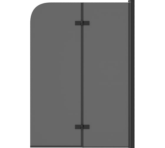 Изображение товара Шторка на ванну Teymi Anni S 1400x1000, тонированное стекло, профиль черный матовый T00281 ЦБ-00267146