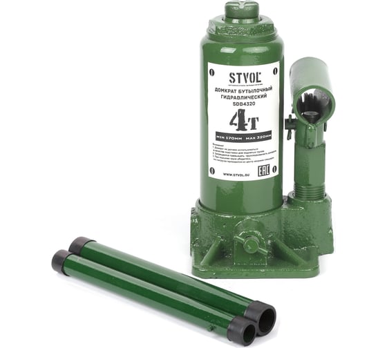 Изображение товара Домкрат бутылка 4т 170-320 мм STVOL SDB4320
