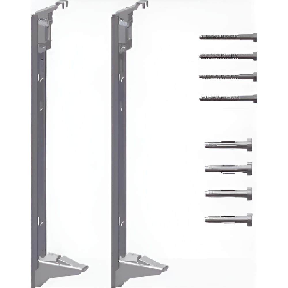 Комплект настенных кронштейнов для профильных панельных радиаторов Kermi комплект кронштейнов с дюбелями 7 2х170 мм серый