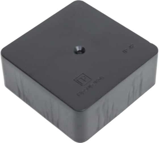 Изображение товара Универсальная коробка Промрукав для кабель-канала 40-0450 безгалогенная (HF) черная 75x75x30 40-0450-9005